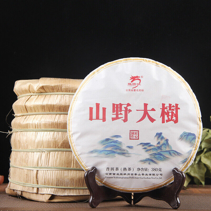 HelloYoung Yunnan Highly Recommended Old Tree Puerh Black Tea Pu-Erh Cooked Tea Cake 380g Secondary image