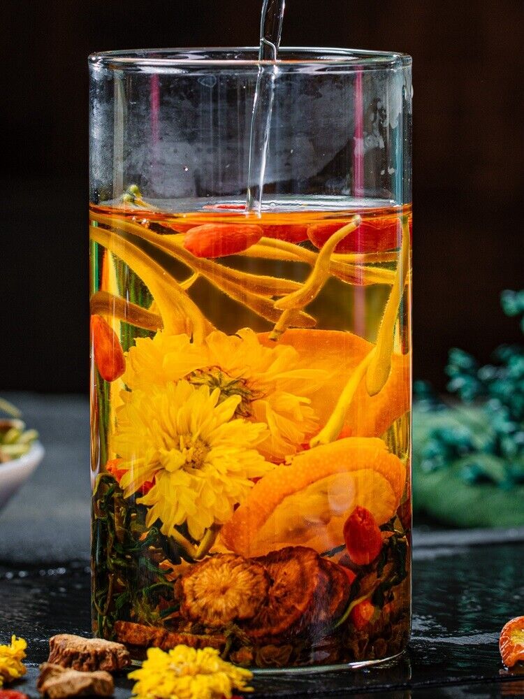 Floral Tea Blend with Chrysanthemum Goji Berry Cassia Seed Honeysuckle -Relaxing