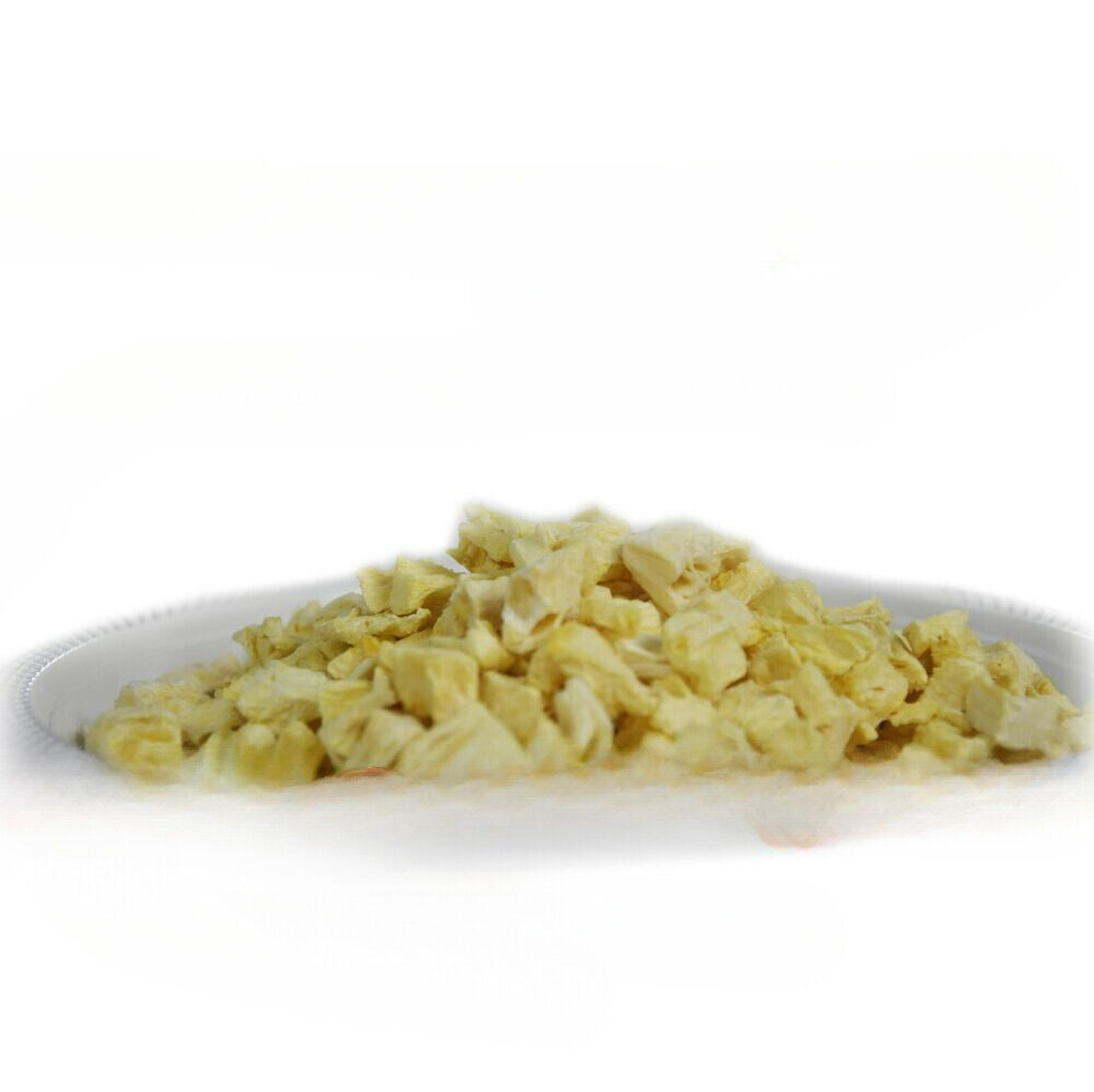 Premium Freeze Dried Pineapple Dice -100% Pineapple, Strong Flavour Taste Main image