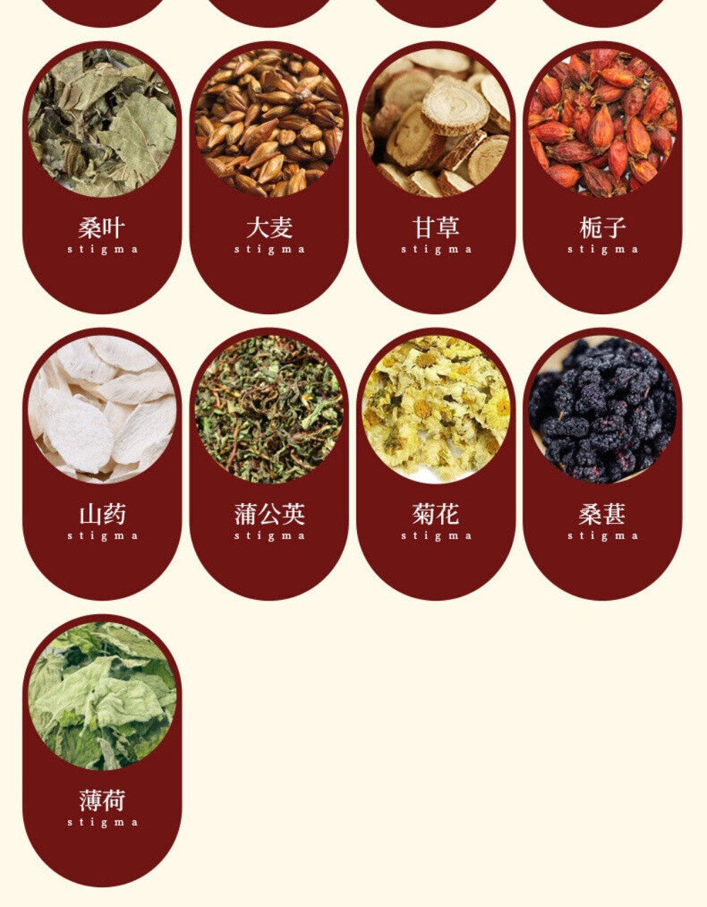 Traditional Chinese Herbal Tea Bags for Internal Balance Natural Wellness Blend