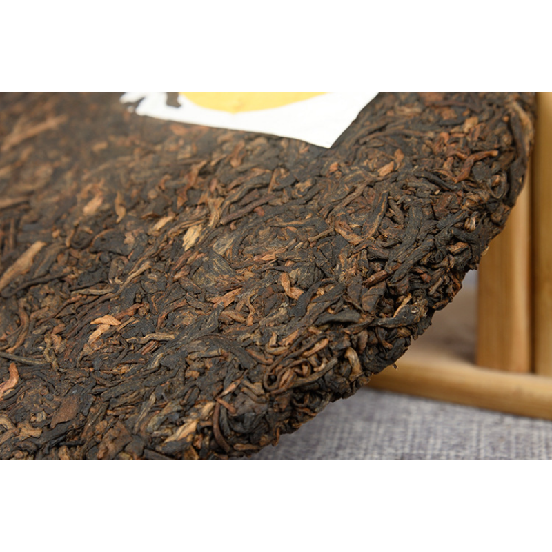 Pu-erh Ripe Tea 357g/12.59oz Organic Old Tree Tea Cake Big Golden Bud Mellow Tea