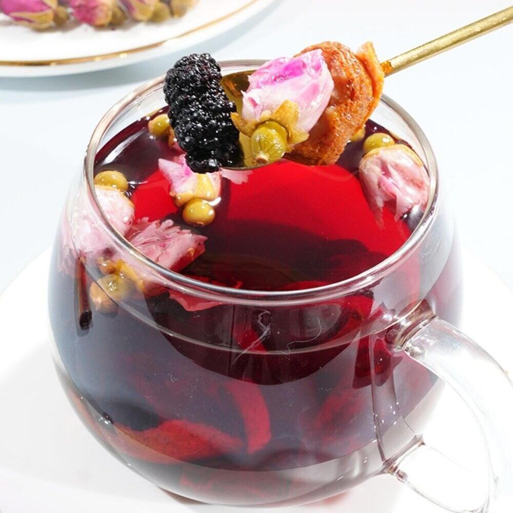 Natural Organic Beauty Health Tea Plum Hawthorn Poria Tea Apple Rose Roselle Tea Main image