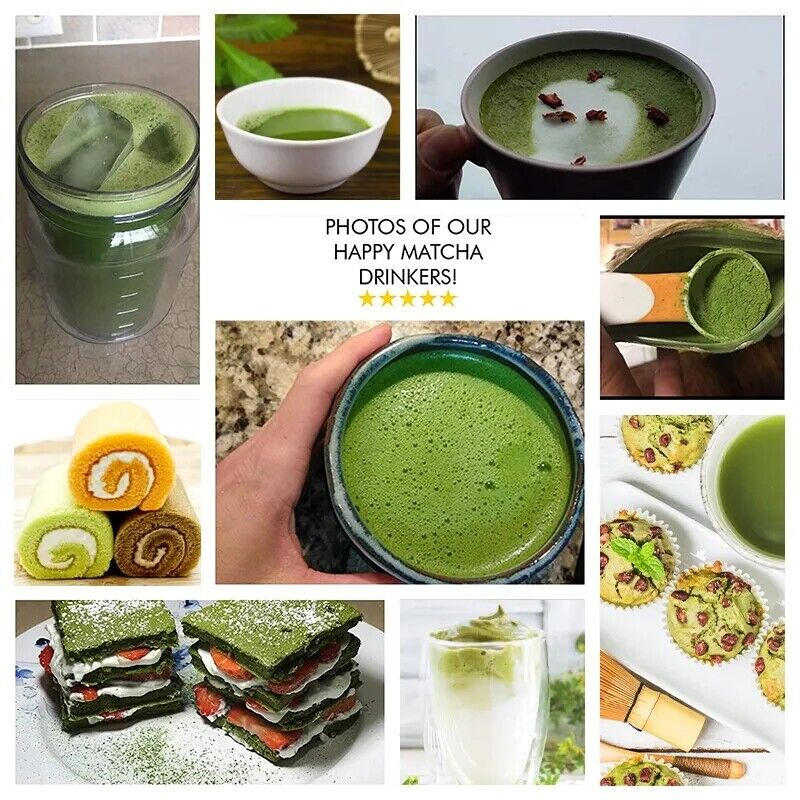 Unsweetened Organic Matcha Green Tea Powder Authentic Detox Slim Juice