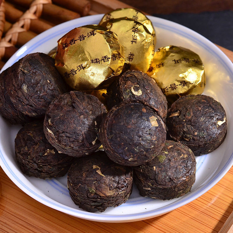 500g Yunnan Pu'er Ripe Tea Glutinous Rice Aroma Xiaotuo Tea Strong Aroma Type Secondary image