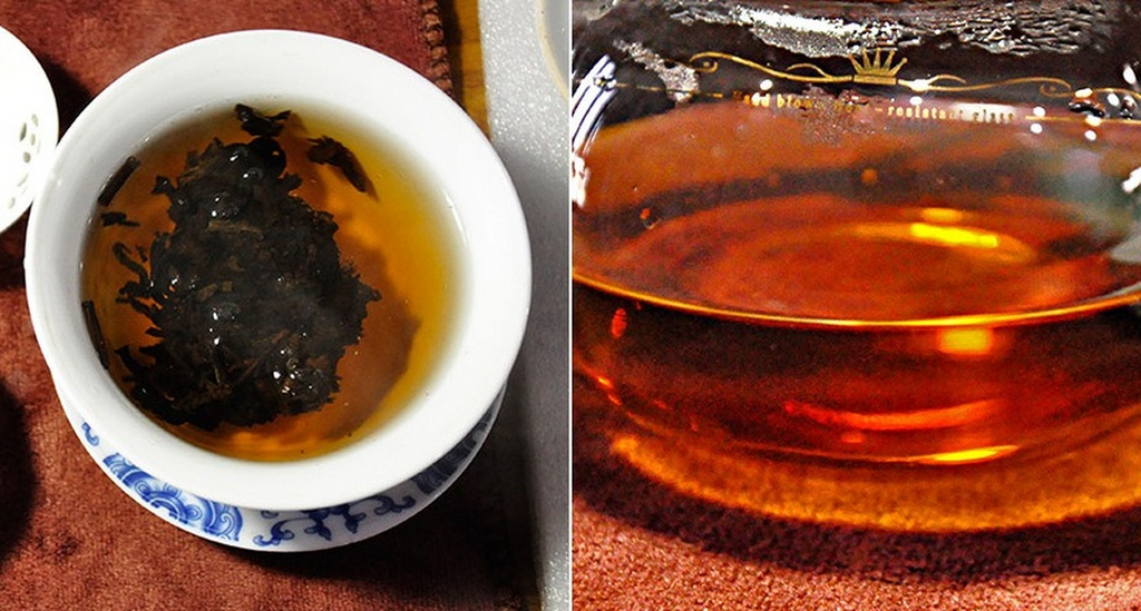 HelloYoung Ancient Tree Black Tea Yunnan Puerh Tea 7598 Ripe Pu-Erh Tea Cake Gift 357g