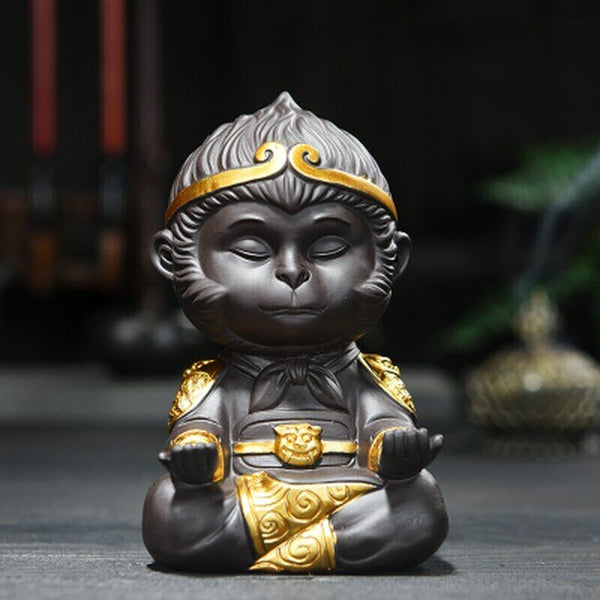 Tea Pets Chinese Purple Tea Pet Clay Kung Fu Tea Set Monkey King Tea Accessories