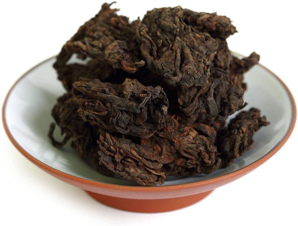Puerh Tea Cake 250g / 8.8oz Year Ripe/Shu Supreme Aged Natural -Tuocha Head Secondary image