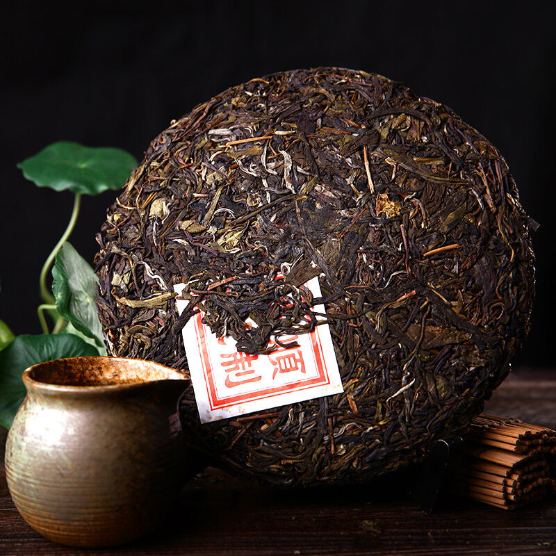 HelloYoung Organic Green Food China Yunnan Puerh Tea Cake Cha Puer Menghai Sheng Tea 357g
