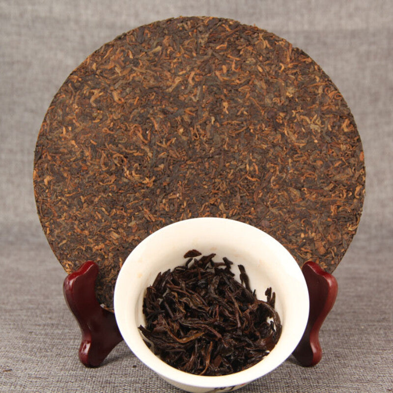 Natural Ripe Pu'er Tea Menhai Ancient Puerh Tea Chinese Golden Bud Tea 3.5oz Secondary image