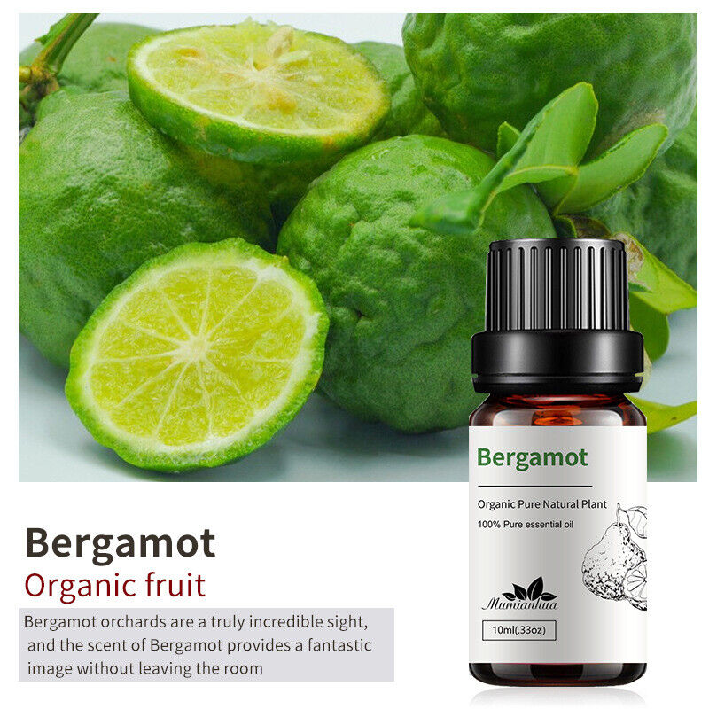 Essential Oil Bergamot Raspberry Coconut Cherry Aroma Pure Aromatherapy10ml * 4