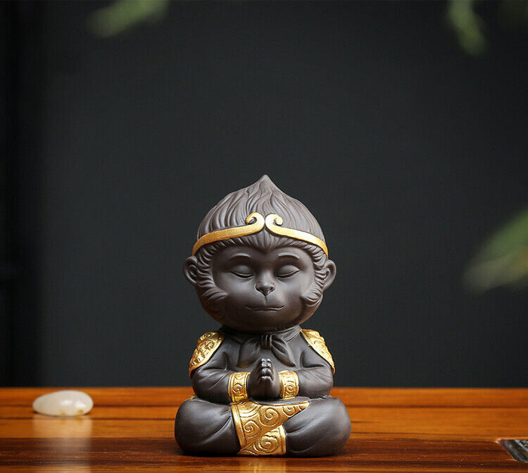 Tea Pets Chinese Purple Tea Pet Clay Kung Fu Tea Set Monkey King Tea Accessories