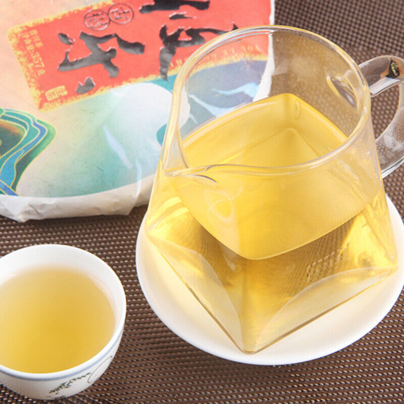 HelloYoung 357g Top Pu'er Raw Tea Menghai Authentic Ancient Tree Pu-erh Tea Brick Green Tea
