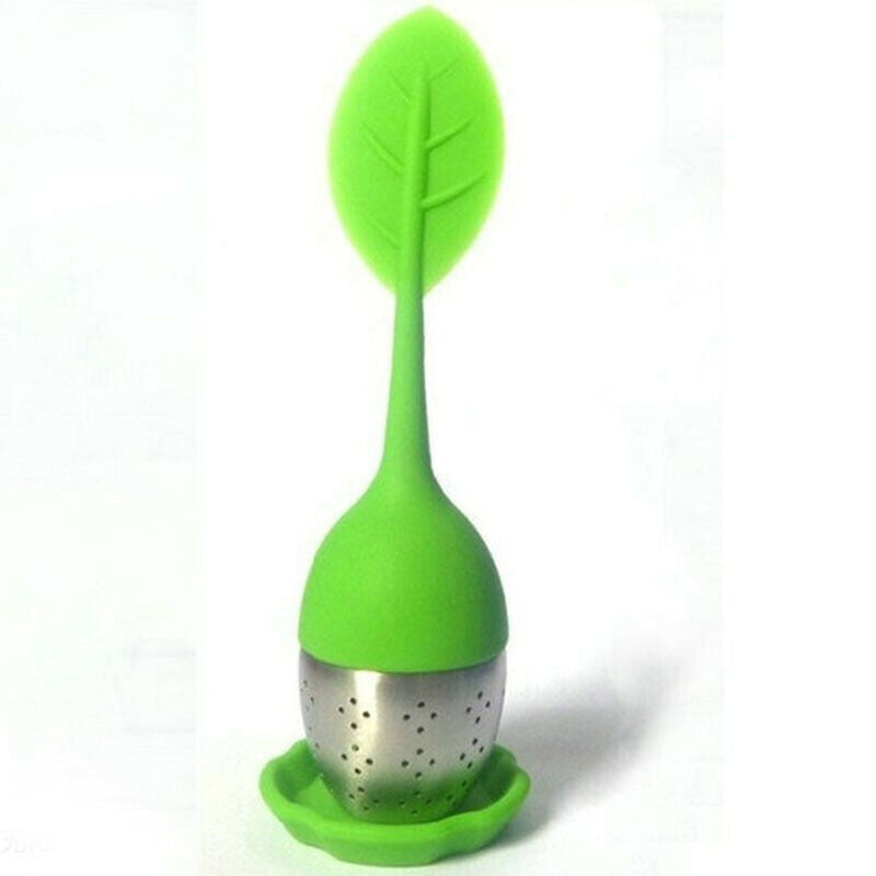 Silicone+Stainless Steel Infuser Tea Filter LooseLeaf Diffuser Mesh Tea Strainer