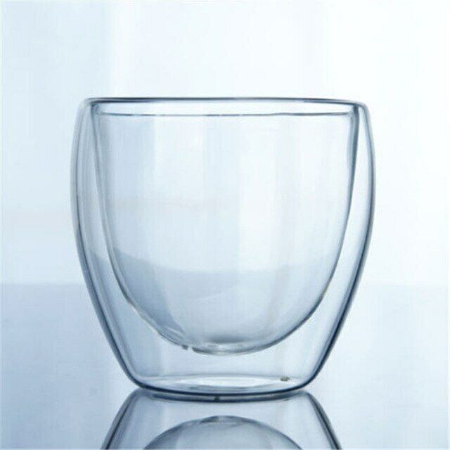 Fashion Classic Glass Double Wall Transparent Coffee Cups Insulate Office Tea