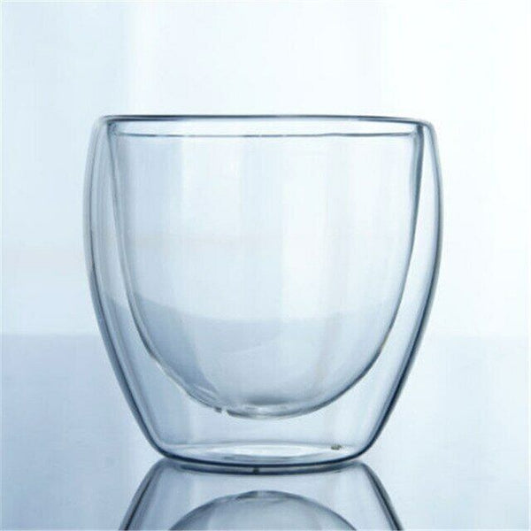 Fashion Classic Glass Double Wall Transparent Coffee Cups Insulate Office Tea