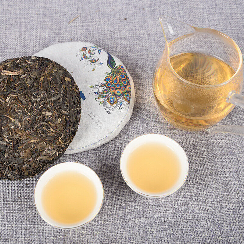 HelloYoung 200g Yunnan Tea Pu'er Raw Tea Cake 薄荷塘茶饼