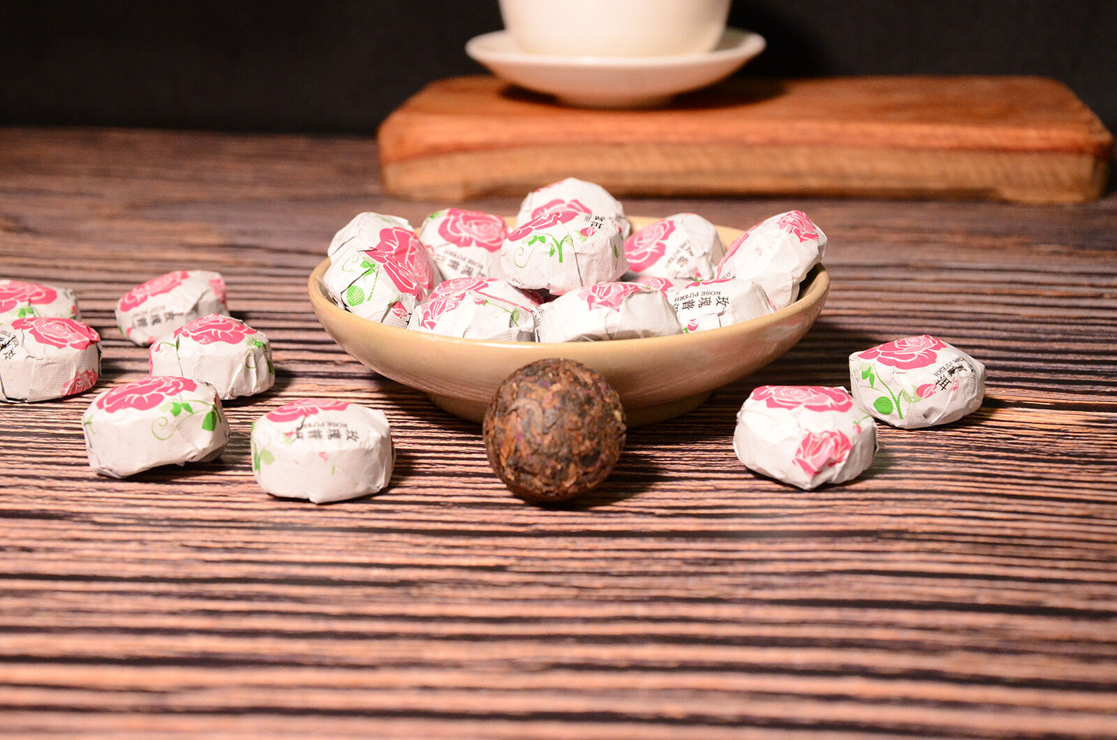 HelloYoung 500g Yunnan Pu'er Tea Leaves Jindian Tea Factory Rose Flavor Small Tuo Tea Ripe