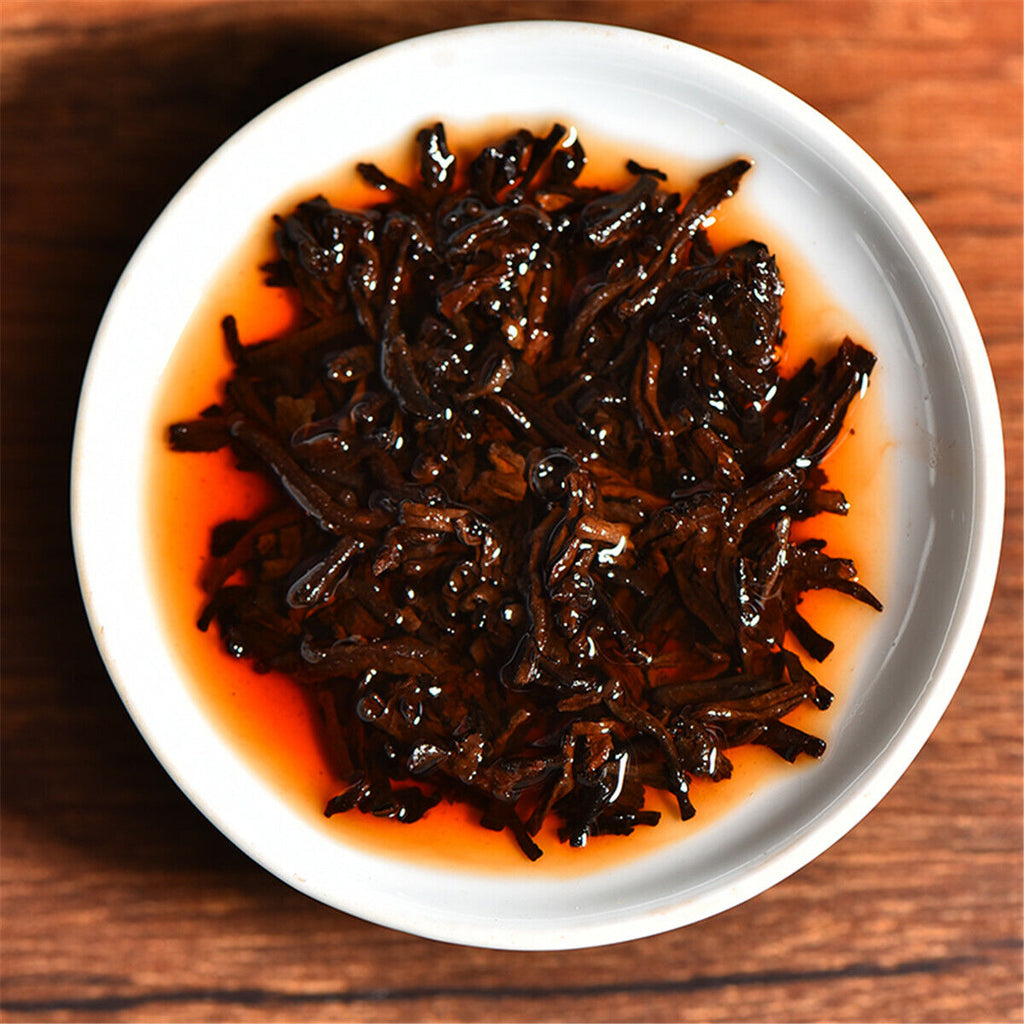 Premium Pu erh Tea Ripe Cake Yunnan Puer Black Tea Jingmaishan Old Tree Tea 357g