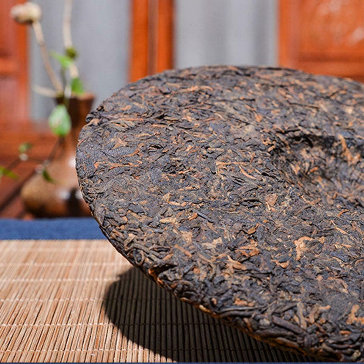HelloYoung 357g Top Grade Ripe Pu erh Tea Yunnan Palace Tea Collection Puer Cooked Tea Cake