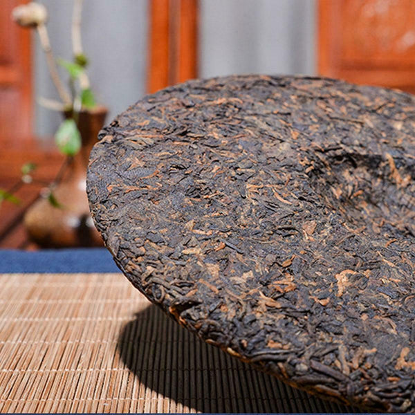 HelloYoung 357g Top Grade Ripe Pu erh Tea Yunnan Palace Tea Collection Puer Cooked Tea Cake