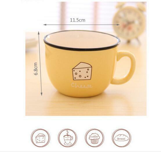 Ceramic Mug Coffee Milk Breakfast Cup Cute Porcelain Tea Mugs 250ml Novetly Gift