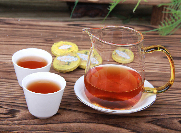 500g Ripe Pu'er Aged Tea  Chrysanthemum Pu-erh Tea Cake Small Tuo Tea