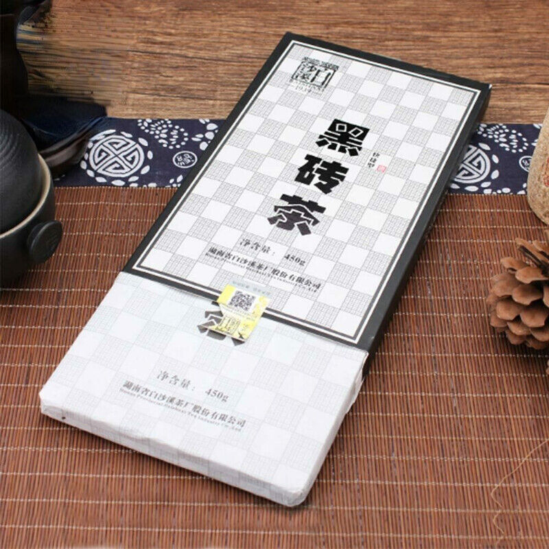 HelloYoung 450g HEI ZHUANG CHA China Anhua Baishaxi Instant Dark Tea Shortcut Brick Tea