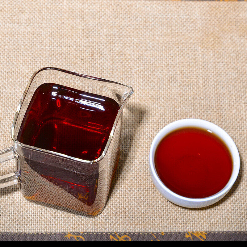 HelloYoung Pu'er Ripe Tea Cake Lao Banzhang Ripe Tea Cake Brown Mountain Ancient Tea Cake