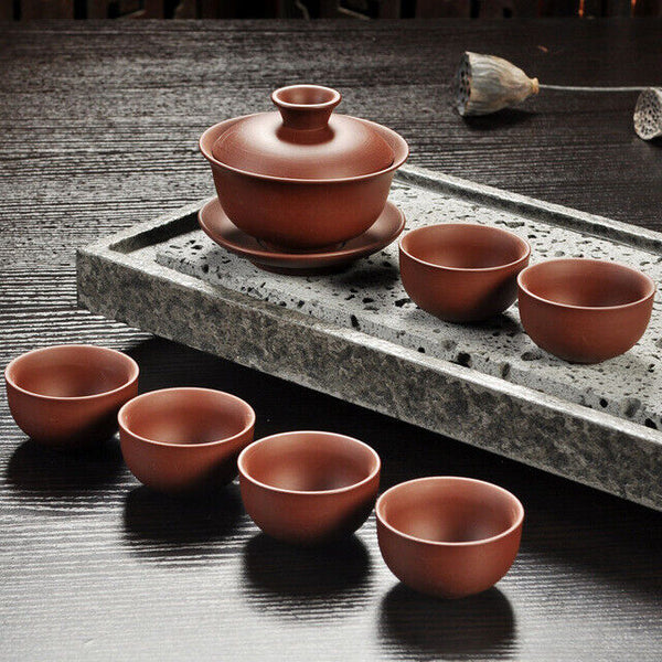 Handmade Drinkware Purple Sand Teapot Tea Set Ceramic Teapot Cup China Kung Fu