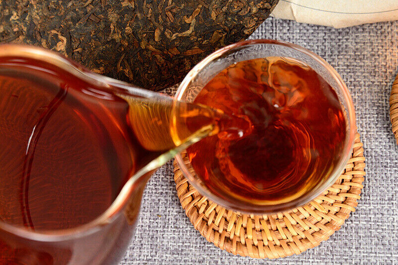 HelloYoung Yunnan Puerh Tea Cake 357g Ripe Puerh Tea Cake Ancient Tree Tea Cake