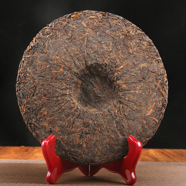 357g Golden Bud Banzhang Puerh Tea Cake Puerh Tea Ripe Tea Ancient Tree Ripe Tea