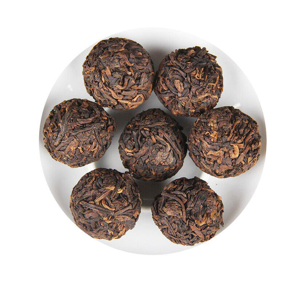 HelloYoung 500g Ancient Tree Longzhu Tuocha Top Bulk Cooked Pu'er Small Grain Tea Bingdao