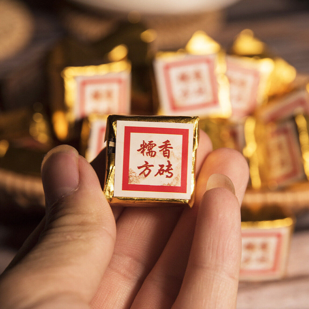 HelloYoung 500g Yunnan Puer ripe tea mini small tuo tea leaves glutinous aroma square brick