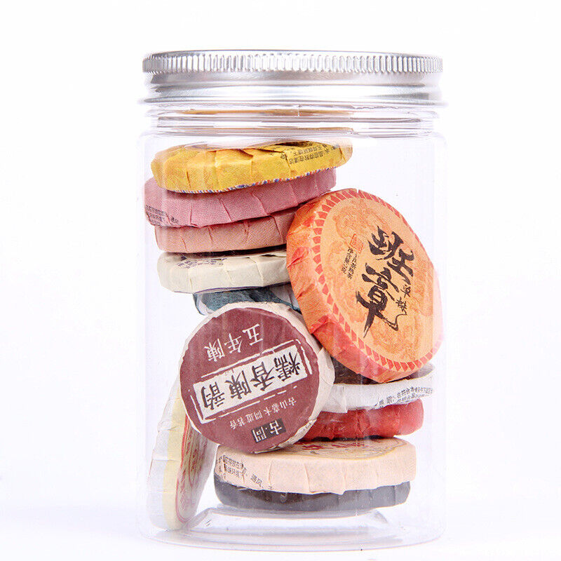 Glutinous Rice Fragrant Raw and ripe Pu-erh Tea - Yunnan Small Tea Cake13pcs/can