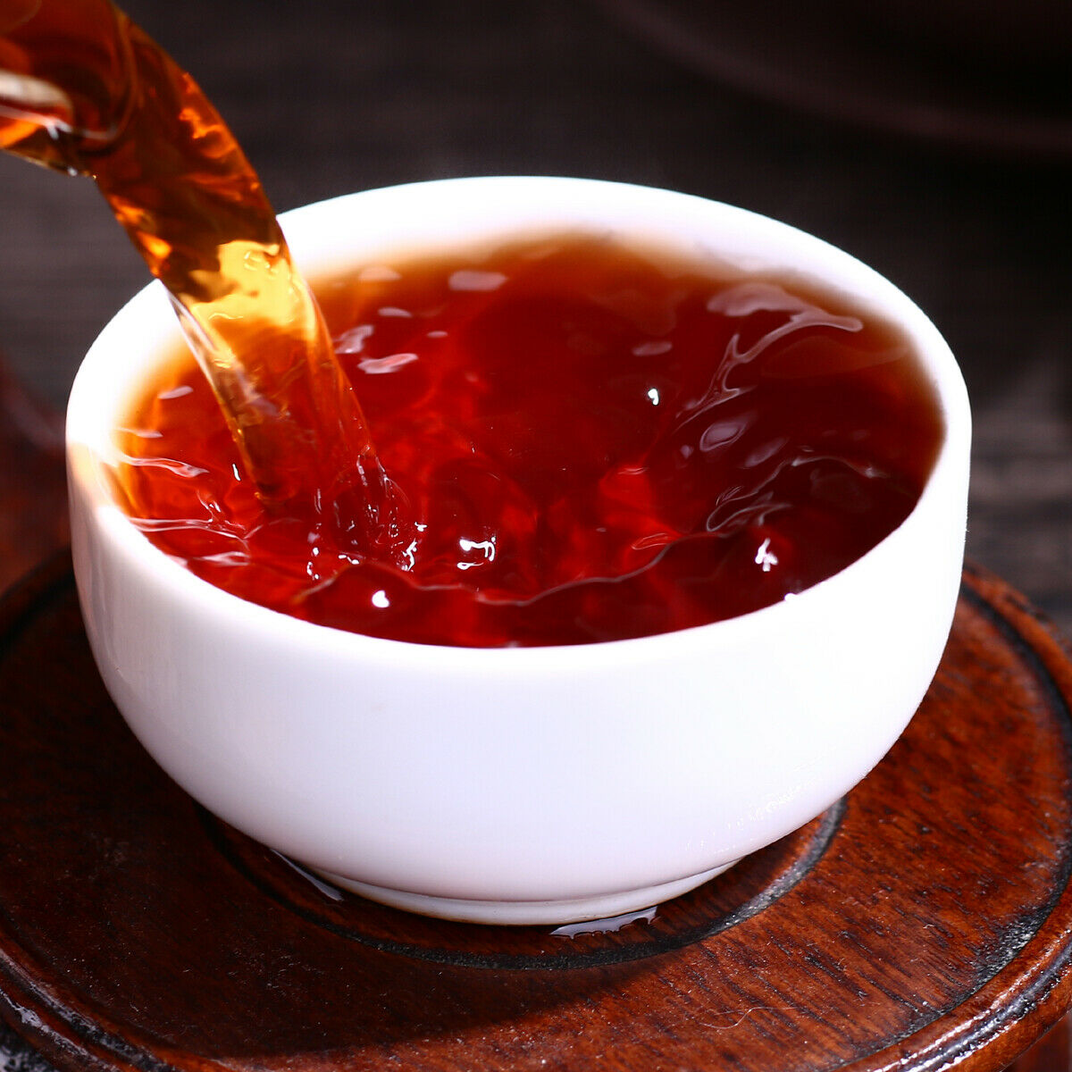 HelloYoung Ripe Puer Tea Cake Yunnan Brown High Mountain Ecological Pu erh Cooked Tea 200g Secondary image