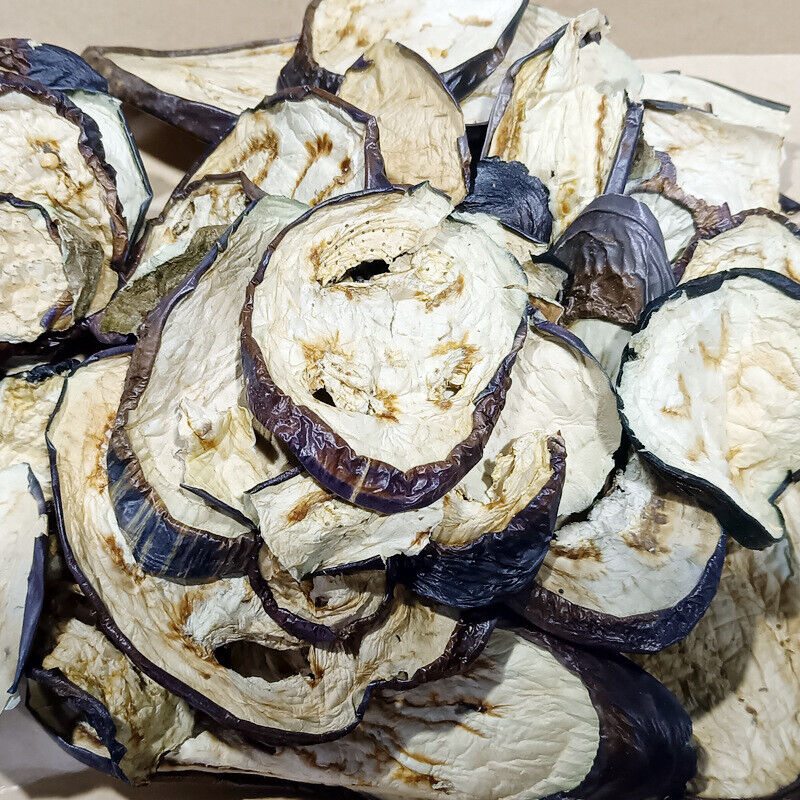 Dried Eggplant Slices Strips Dehydrated Vegetable Sun Dried Farm Produce