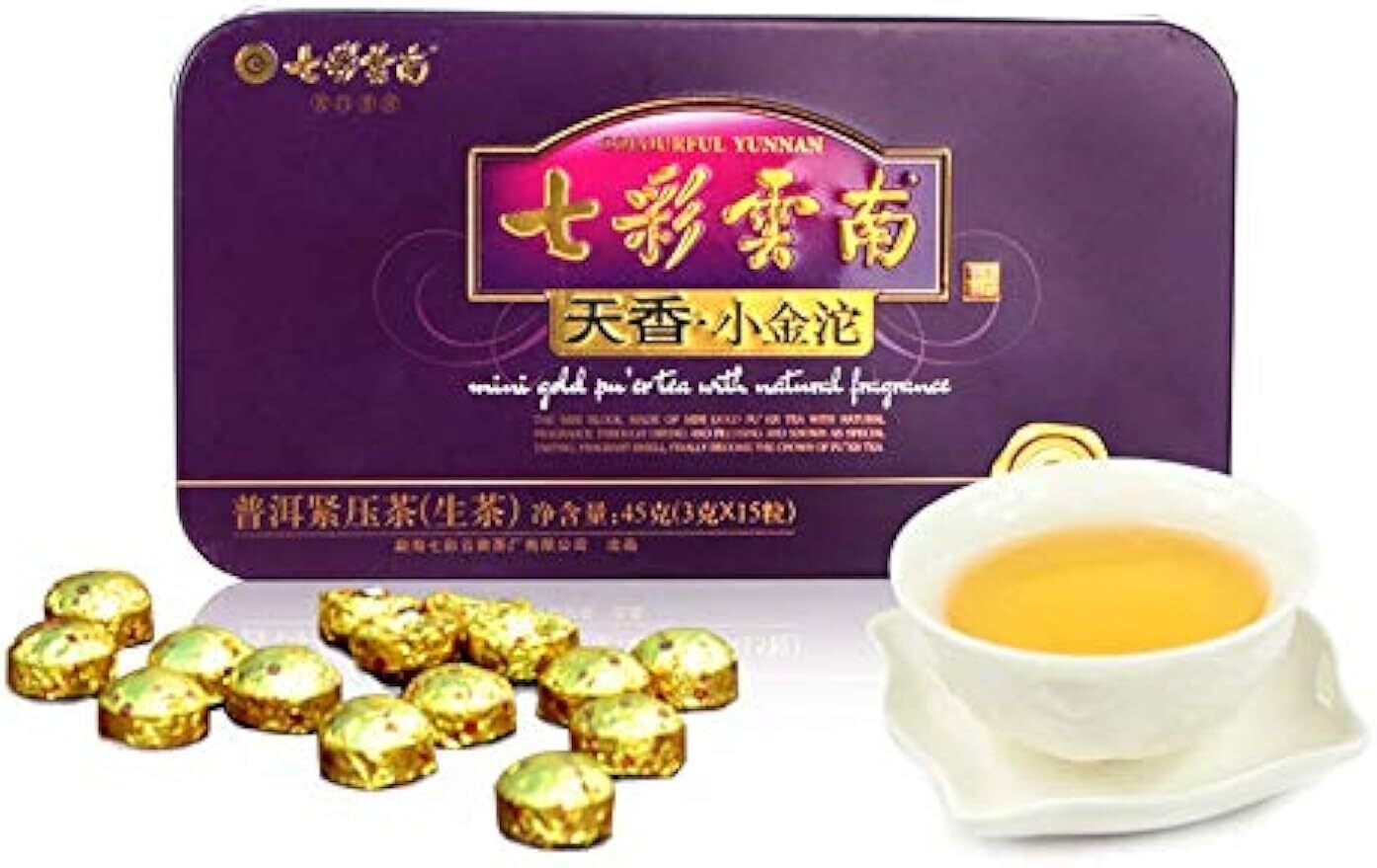 3g*15 capsules七彩云南普洱茶Raw Puer Tea (天香生茶) Yunnan Pu-erh Tea 45g Main image