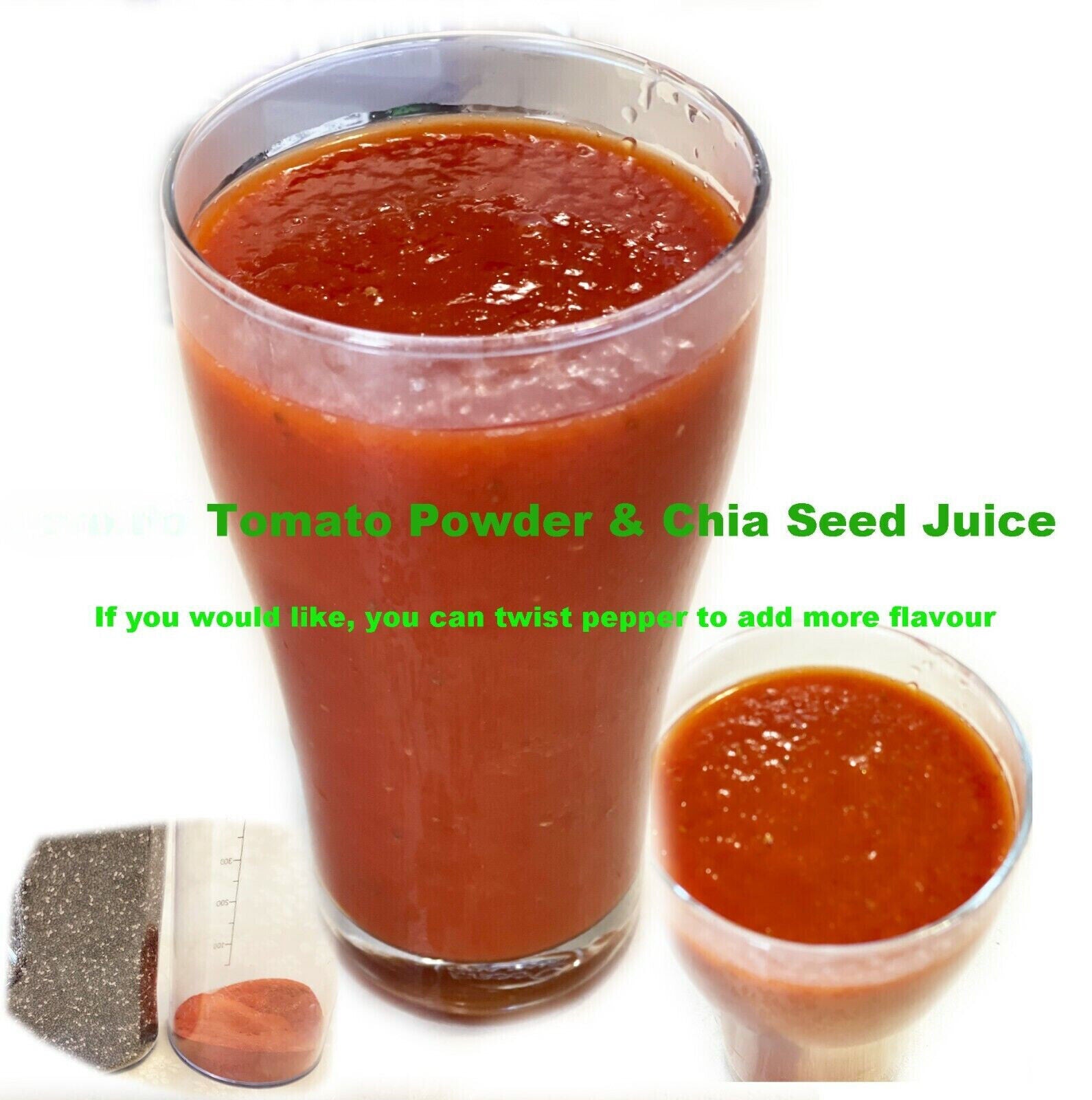 HELLOYOUNG 100% Pure Tomato Powder 2KG - Fresh Red, Tasty Flavour
