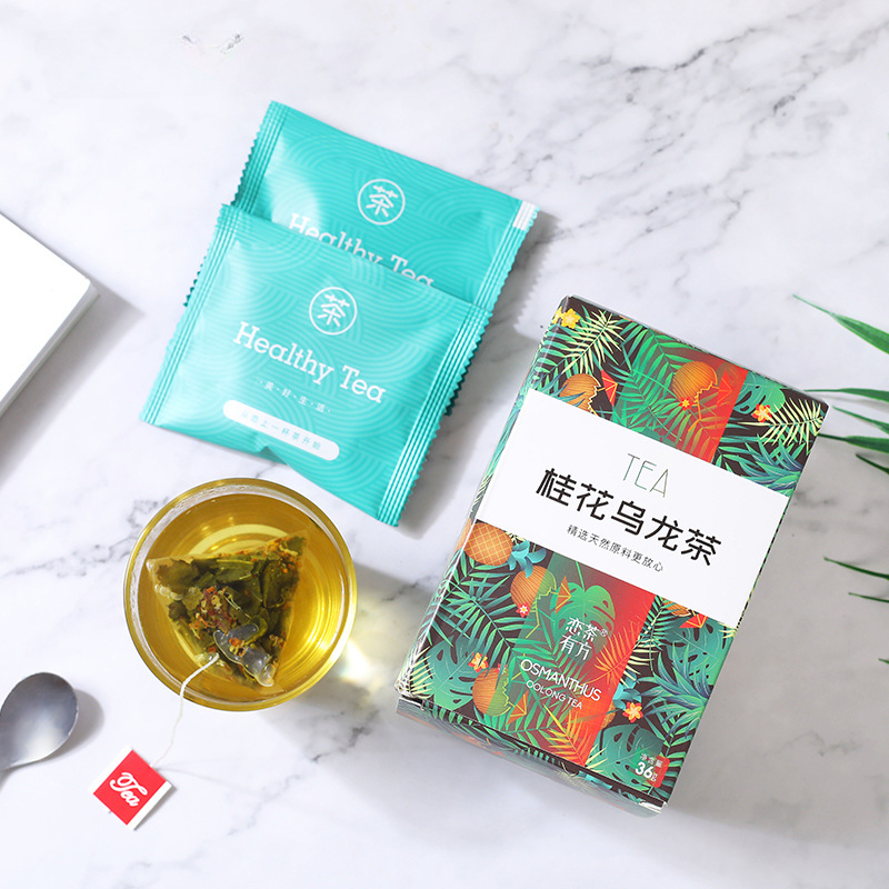 Cold Soaked Tea White Peach Oolong Honey Peach Flower Fruit Tea Triangle Bag