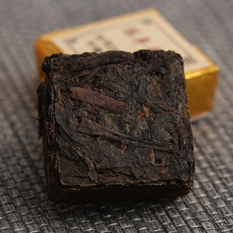 HelloYoung Menghai Pu'er ripe tea small square brick tea leaves sinensis word Pu'er tuocha