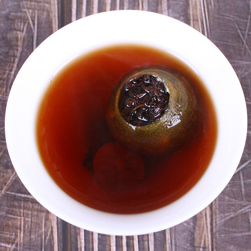 HelloYoung Mandarin Pu-Erh Ripe Tea Top Royal Slimming Tea Golden Bud Tea 250g Small Green