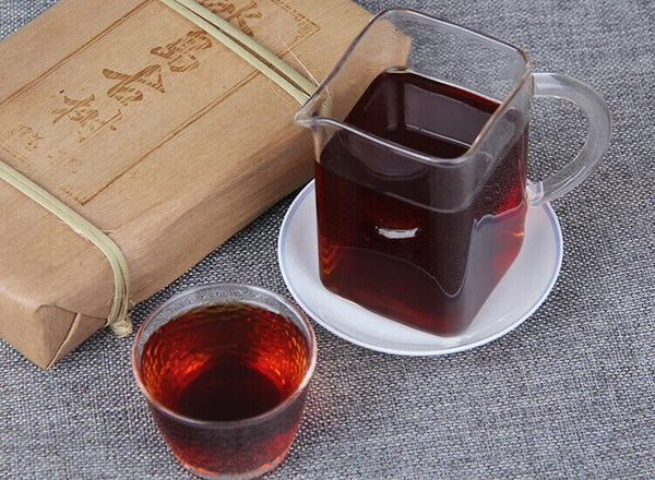 Pu'er Ancient Tree Camphor Fragrance Pu'er Tea Brick Ripe Tea Yunnan Tea 500g