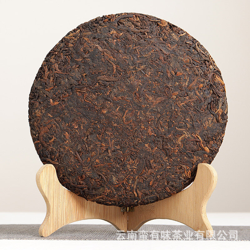 357g Banzhang Old Tree Cake Puerh Ripe Tea Yunnan Puerh Tea Secondary image