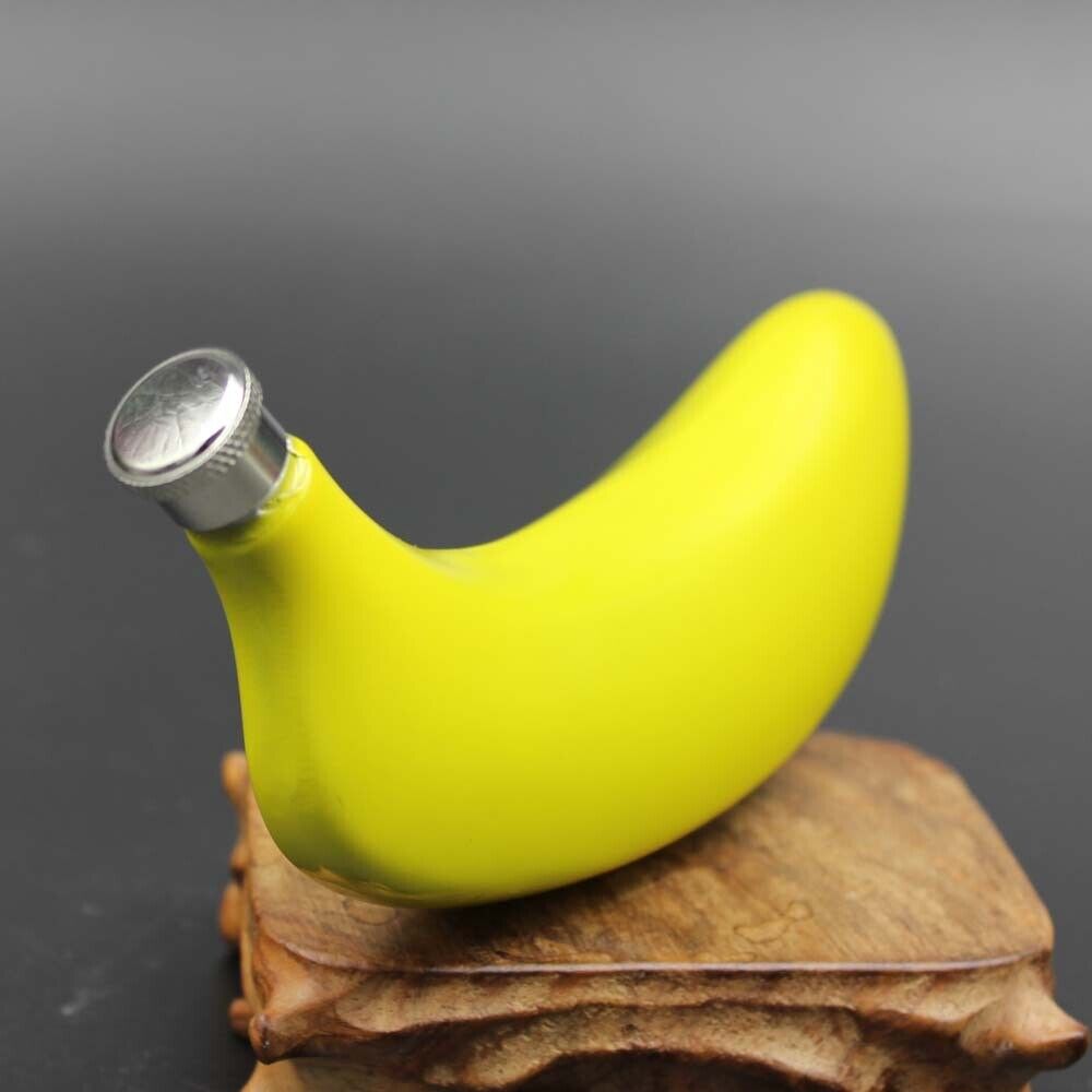 5oz Banana Wine Pot Flask Stainless Steel Hip Flask Vodka Whiskey Alcohol Bottle