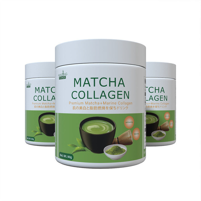 Premium Collagen & Matcha Blend 90g/can Premium Matcha Collagen Powder Main image