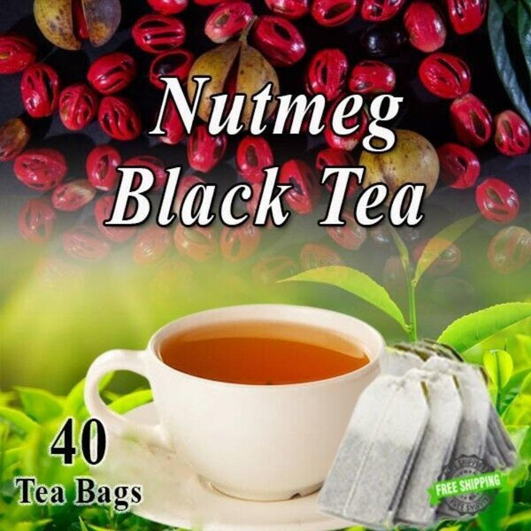 Premium Tea Bags - Aromatic & Flavorful Brew Ceylon Black Tea with Nutmeg