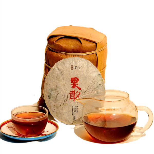 Kokang Puerh Ripe Tea Chen Xiang Puerh Ripe Tea Cake 100g/3.52oz