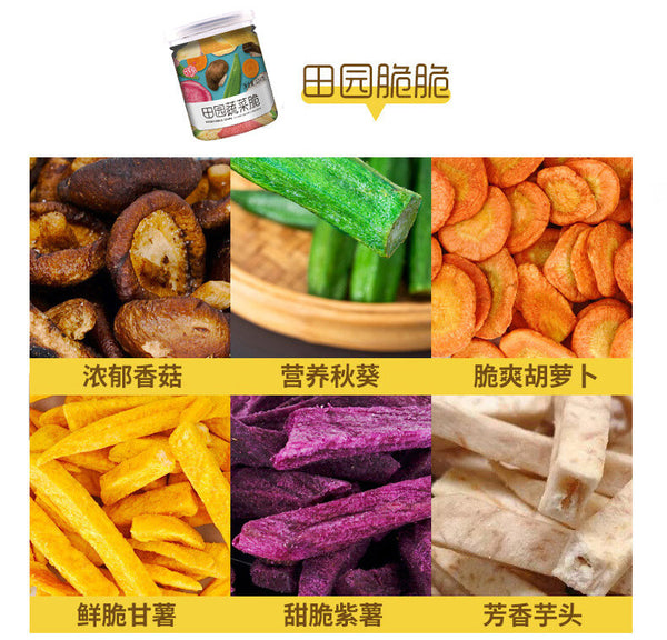 Ready-to-Eat Snack Canned Mixed Fruit & Vegetable Crisps Shiitake Mushroom Okra