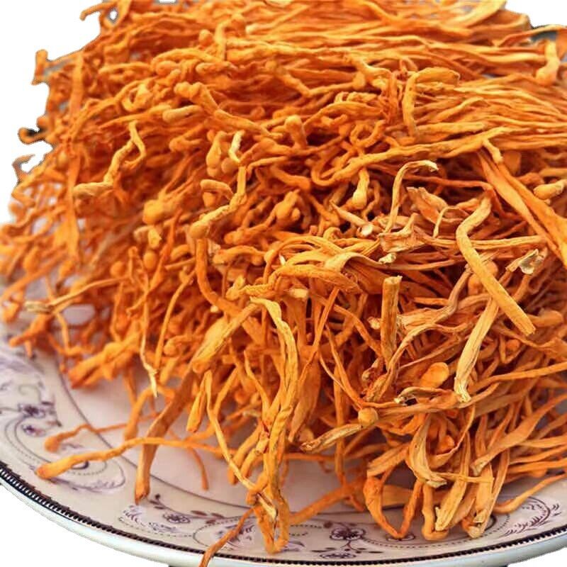HelloYoung Chinese Anti-aging Cordyceps Flower100g Chong Cao Hua Lowering Blood Pressure