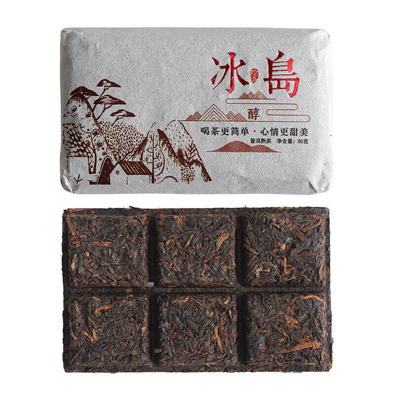 50g Icelandic Alcohol Old Tree Puerh Ripe Tea Brick Spring Tea Yunnan Puerh Tea Main image